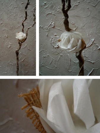 Ms. White rose...la rosa di cartaforno